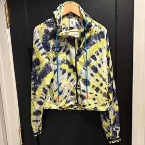 Tie-Dye Nike offwhite collab wind breaker Jacket size small perforated